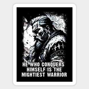 Ancient viking warrior Norse Mythology Powerful words of wisdom courage strength and bravery Magnet